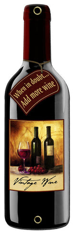 Doubt Bottle Vintage Sign Metal Sign