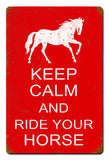 Keep Calm Horse Vintage Sign Metal Sign