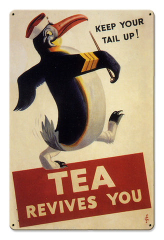 Tea Revives You Vintage Sign Metal Sign