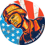 Stand By Your Colors USA Vintage Sign Metal Sign