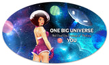 Pin Up Space Girl Meeting You Vintage Sign Metal Sign