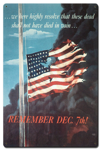 Remember-Dec-7Th-Vintage-Sign-Metal-Sign