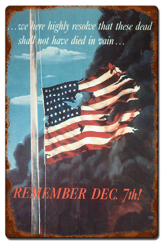 Remember-Dec-7Th-Vintage-Vintage-Sign-Metal-Sign