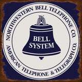Northwestern Telephone Co Metal Sign