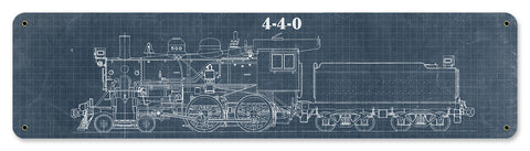 Train-Blue-Print-4-4-0-Metal-Sign