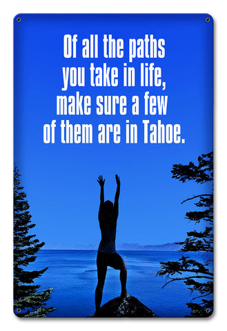 Paths In Life Metal Sign