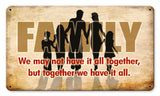 Family All Together Vintage Sign Metal Sign