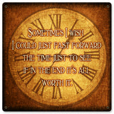 Fast Forward Time Vintage Sign Metal Sign