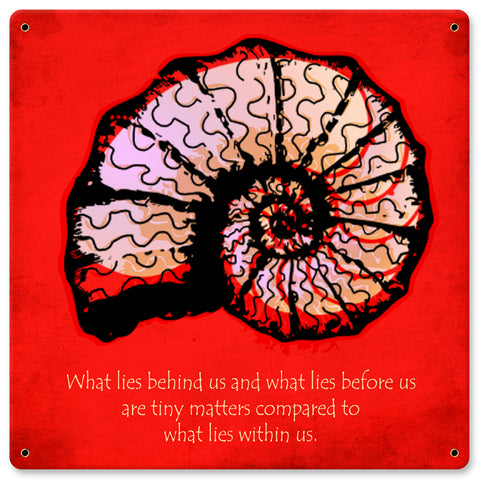 What Lies Behind Us Vintage Sign Metal Sign