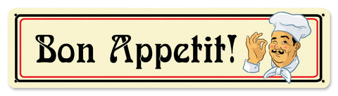 Bon Appetit Vintage Sign Metal Sign
