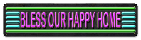Bless Our Home Vintage Sign Metal Sign