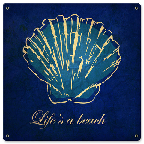 Life's A Beach Vintage Sign Metal Sign