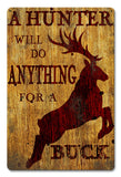 Anything For A Buck Vintage Sign Metal Sign