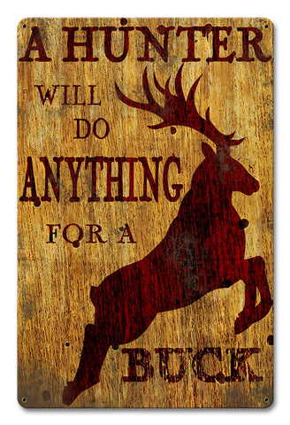 Anything For A Buck Vintage Sign Metal Sign