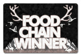 Food Chain Winner Vintage Sign Metal Sign