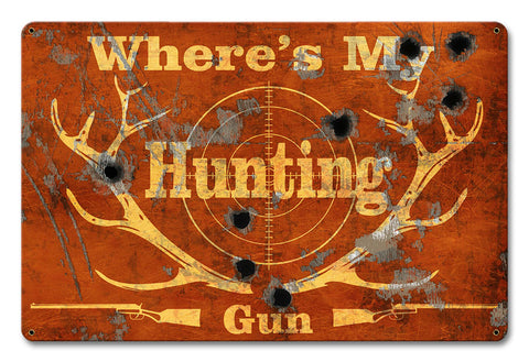 My Lucky Hunting Shirt Vintage Sign Metal Sign