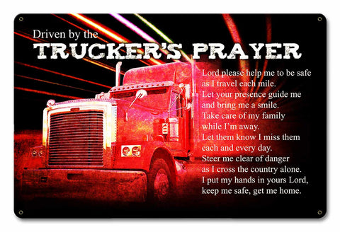 Trucker's-Prayer-Vintage-Sign-Metal-Sign