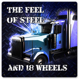 The Feel Of Steel Vintage Sign Metal Sign