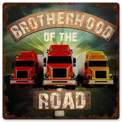 Brotherhood Of The Road Vintage Sign Metal Sign