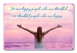 Happy People Vintage Sign Metal Sign