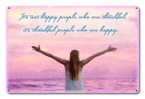 Happy People Vintage Sign Metal Sign