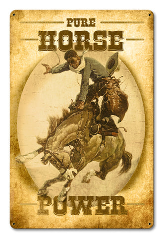 Pure Horse Power Vintage Sign Metal Sign
