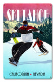 Ski Tahoe Vintage Sign Metal Sign