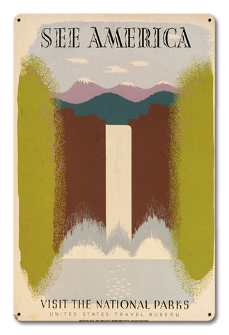 See America Vintage Sign Metal Sign