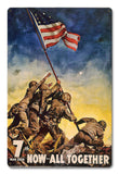 7th War Loan All Together Vintage Sign Metal Sign