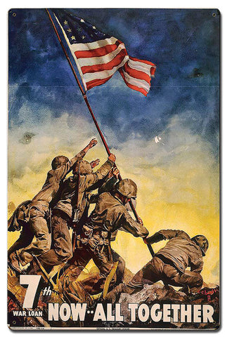 7th-War-Loan-All-Together-Vintage-Sign-Metal-Sign
