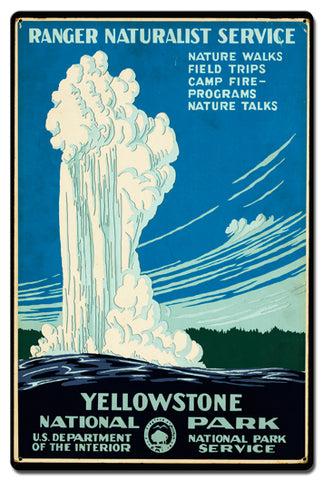 Ranger Naturalist Service Vintage Sign Metal Sign