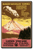 Lassen Volcanic National Park Vintage Sign Metal Sign
