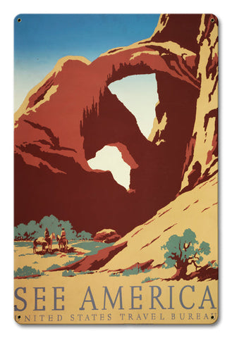 See America Vintage Sign Metal Sign