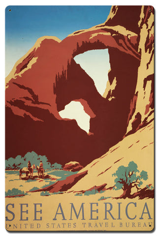 See America Vintage Sign Metal Sign