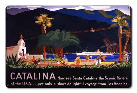 Catalina Vintage Sign Metal Sign