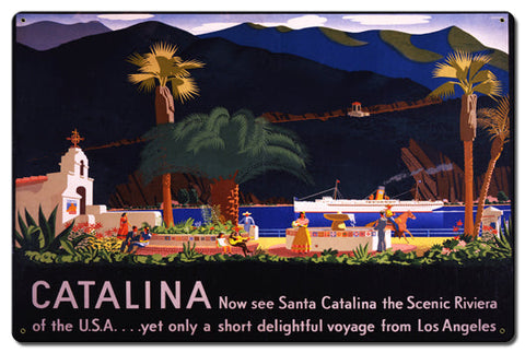 Catalina Vintage Sign Metal Sign