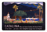 See Santa Catalina Vintage Sign Metal Sign