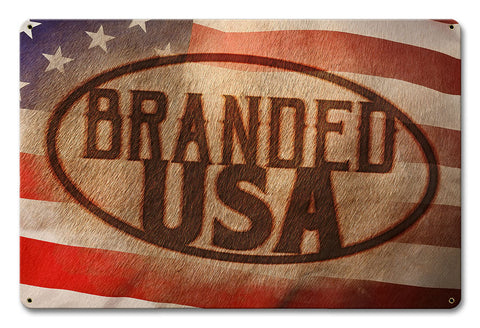 Branded USA Vintage Sign Metal Sign