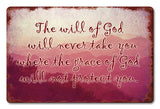 The Will Of God Vintage Sign Metal Sign