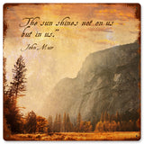 The Sun Shines On Us Vintage Sign Metal Sign