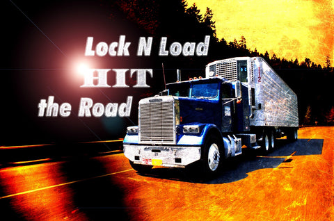 Lock N Load Hit The Road Vintage Sign Metal Sign