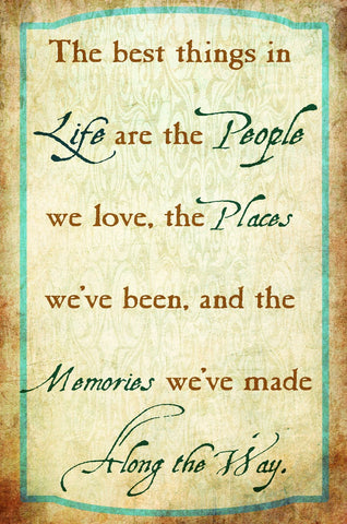 The Best Things In Life Vintage Sign Metal Sign