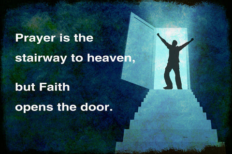 Prayer Is The Stairway To Heaven Vintage Sign Metal Sign