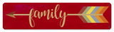 Family Arrow Vintage Sign Metal Sign