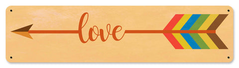 Love Arrow Vintage Sign Metal Sign