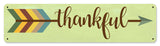 Thankful Arrow Vintage Sign Metal Sign