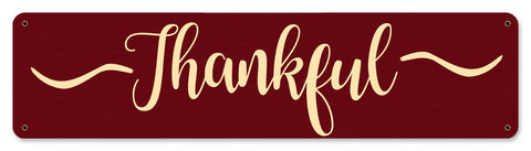 Thankful Vintage Sign Metal Sign