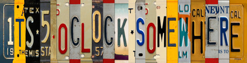 Five o'clock Somewhere Metal Sign