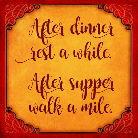 After Dinner Rest Vintage Sign Metal Sign