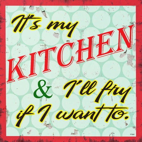 It's My Kitchen Vintage Sign Metal Sign